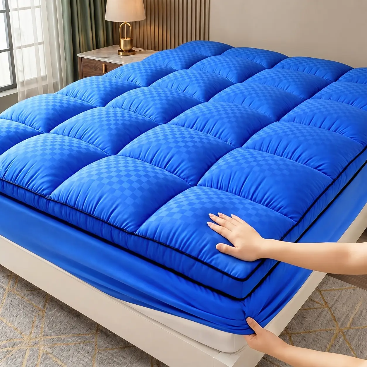 Soft Mattress Protector, Fluffy And Breathable, Deep Pocket, Machine Washable. Comfortable, Soft And Durable, Improves Sleep Quality. Suitable For Twin/full/queen/king Sizes.