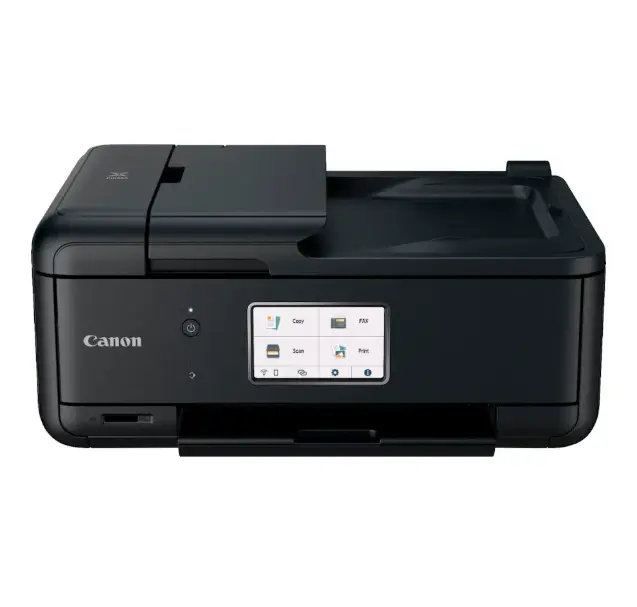 Canon PIXMA TR8620a Wireless Inkjet All-in-One Printer with Fax, Black, Color Printer, Home Office Printer, Wireless Office Printer, Desktop Inkjet, Canon Printer