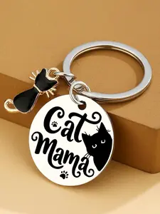 Cat Mom Gifts For Women Birthday Unique Black Cats Lover Gift For Women Girls Funny Halloween Cat Lady Keychain Gift Best Black Cats Mom Gifts For Mothers Day Christmas Halloween Birthday