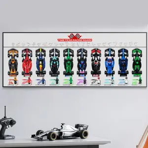 【Car Not Included】Display Wallboard for Speed Collector's Pack 66802, 10-Car Display Frame Wall Mount, Wall Art Organizer, Gift for Champions Car Set of 77242-77251 Collections(Only Display Wallboard)