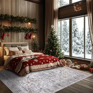 【Black Friday & Cyber Monday Deals】YIHOUSE Boho Washable Area Rug – Soft, Non-Slip & Stain-Resistant Carpet for Living Room, Bedroom & Kitchen | Easy Care Home Decor Gift