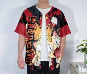 Custom Meowtth Baseball Jersey Shirt, Galarian Meowtth Graphic Jersey, Funny Streetwear Shirt, Unisex Baseball Shirt, Birthday Gift