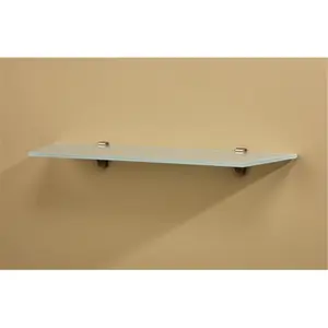 Amore Designs  Concepts Rivera Clear Glass Shelf