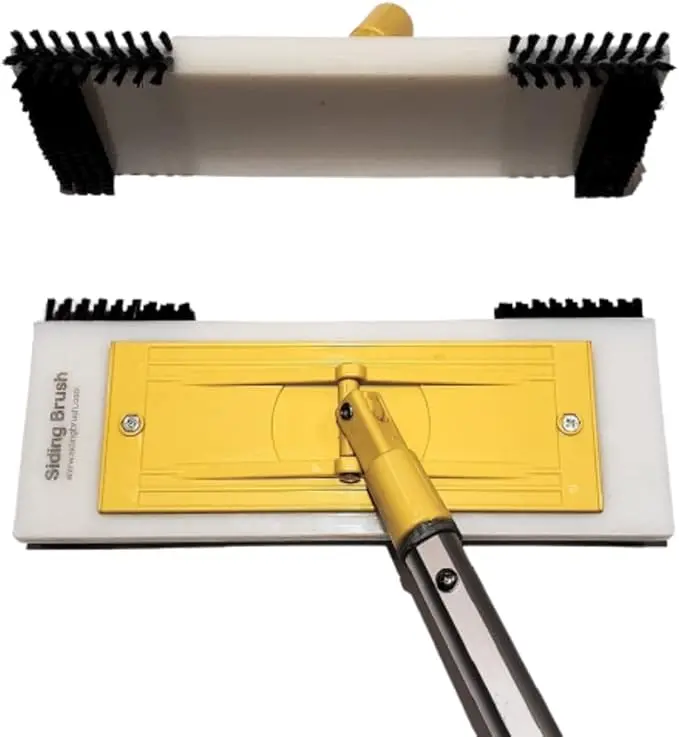 100% Eco-Friendly Vinyl Siding Brush | Nylon Bristle Exterior Cleaning Tool for Stain Removal | Exterior House Cleaner
