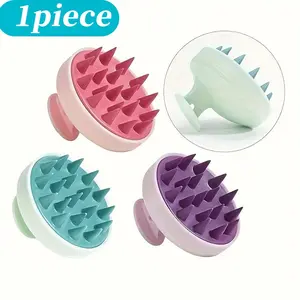 Manual Scalp Massage Brush, 1 Count Handheld Hair Scalp Massager, Shampoo Brush, Scalp Scrubber, Hair Combing Brush, Hair Care & Styling Tool for Women & Men, Bath