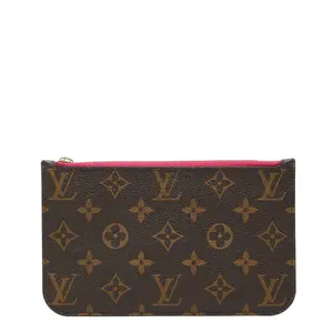 Pre-owned Louis Vuitton Canvas Small Leather Goods Neverfull Monogram Pouch