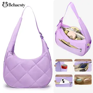 Crescent Moon Bag Aesthetic 2026 ~Single Strap Purse for Women | Soft Macaron Color Crossbody Bag ~ Small but Mighty Capacity ~ Cute Boho Daypack & Shoulder Bag