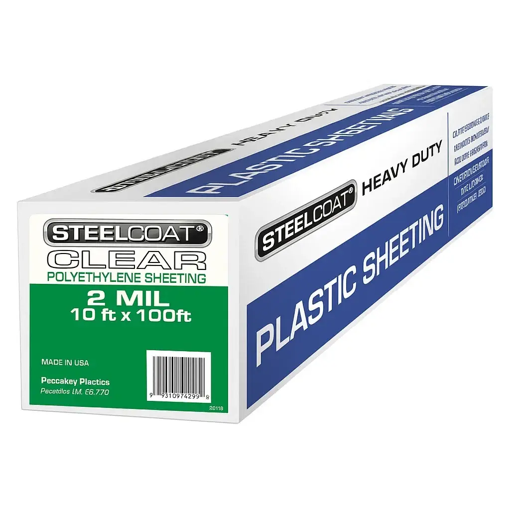 Plastic Sheeting - 2 Mil, 10 ft × 100 ft (SC) for Dependable Coverage and Surface Protection