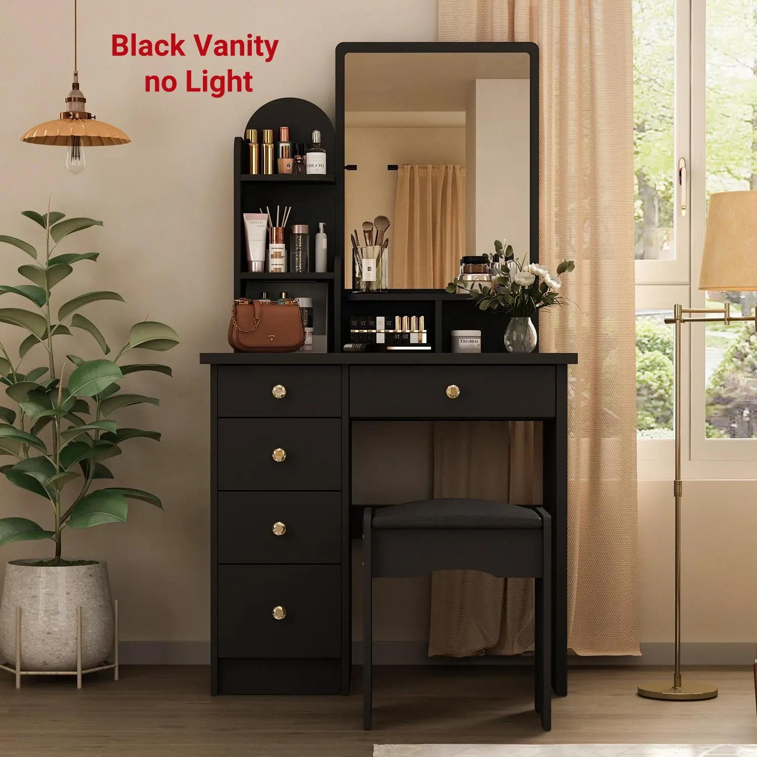 Black Vanity no Light