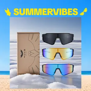 FEICE 3-Pack Unisex Sporty Sunglasses, Fashionable Windproof Dark Eyewear with UV Protection, Ideal for Biking and Outdoor Sports