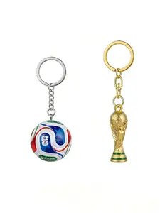 World Cup ball and hard metal keychain Keychain Pendant 2026 edition Pefecto's best gift options, etc