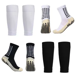 Men's Anti-skid Soccer Socks Sleeves Leg Warmers Adult Shin Guard Calf Socks Leg Brace Thicken Towel Breathable Comfortable Football Sports Grip Socks Gripsocks Compressionsock