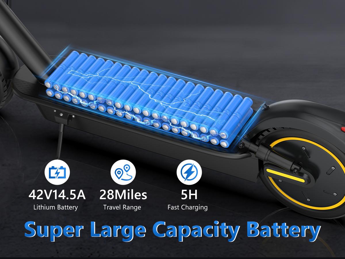 AOVOPRO Esmax High-Speed Electric Scooter 10-inch solid tires 500W motor with front and rear dual shock absorption, range of 22-30 miles, top speed of 22 mph, dual braking system, LED lights, app control, aluminum alloy frame, Springtok。 AOVOPRO Esmax High-Speed Electric Scooter 10-inch solid tires 500W motor with front and rear dual shock absorption, range of 22-30 miles, top speed of 22 mph, dual braking system, LED lights, app control, aluminum alloy frame, Springtok。