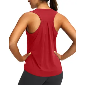 G Gradual Women's Workout Tops Racerback Athletic Tank Tops Sleeveless Loose Fit Yoga Running Sports Fitness Vest Gym Shirts for Women