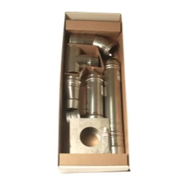 Mr. Heater 4 in Stainless Steel Horizontal Ventilation Kit with Elbow Pipe, Compatible with Big Max MHU50 & MHU80 Unit Heaters, Silver