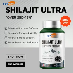 Flynew Optimal Potency Shilaj*t Ultra 60 Capsules Made in USA with Essential Minerals for Healthy Aging & Immune System Support - Fulgent Life - Fitness, Edible
