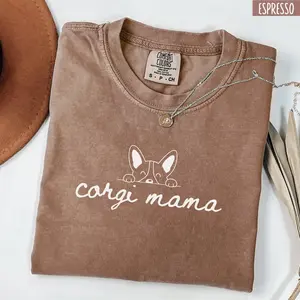 Comfort Colors Corgi Mom Shirt, Corgi Shirt, Corgi Vintage Shirt, Corgi Dog Mom Shirt, Corgi Mama Tee, Dog Lover Shirt, Corgi Owner Gift