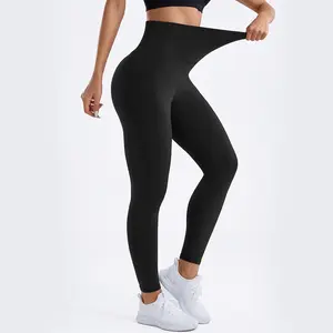 OYV Women's High Waisted Scrunch Tights Tummy Control Impact  Soft Yoga Leggings for Workout Athletic Daily