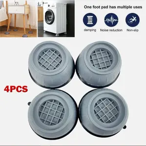 4/8PCS Anti Vibration Washing Machine Mats Support Anti-Slip Rubber Feet Base Pads