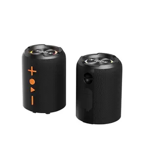 Splittable Stereo Surround Sound Portable Outdoor Wireless Bluetooth Speaker Waterproof with FM Radio, Micro SD Card Slot for Shower - Hard Travel Case Included Audio Smartphone