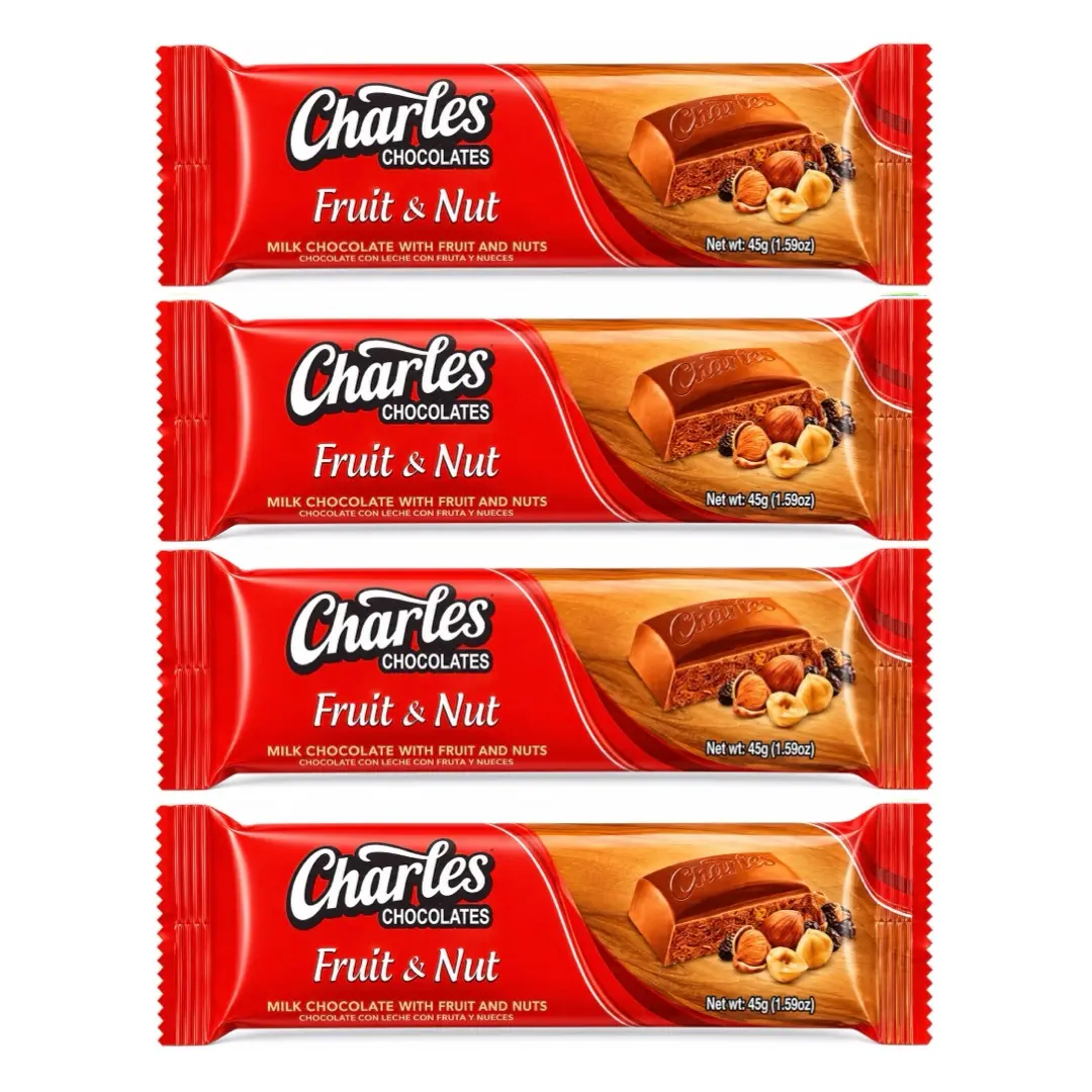 CHARLES CHOCOLATES FRUIT & NUT 1.59OZ (PACK OF 4)