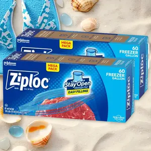 Ziploc,Freezer Gallon Bags,120ct,Trending Kitchen Essential,TikTok Hot Sale,Freezer Bags for Food Storage