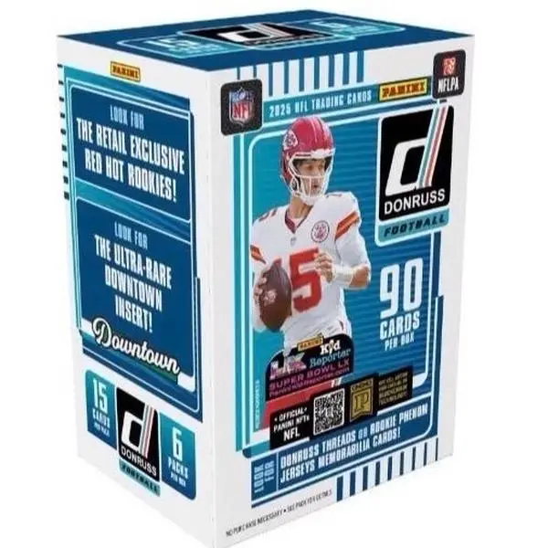 2025 NFL Donruss Football Blaster Box - Ungraded Sports Cards, Sports Cards Packs