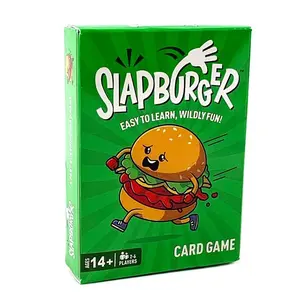 Interactive Clapping Burger Slapburger Card Game, Fun Tabletop Card Game for Valentine's Day, Easter, Ramadan, New Year Parties, Family Gatherings