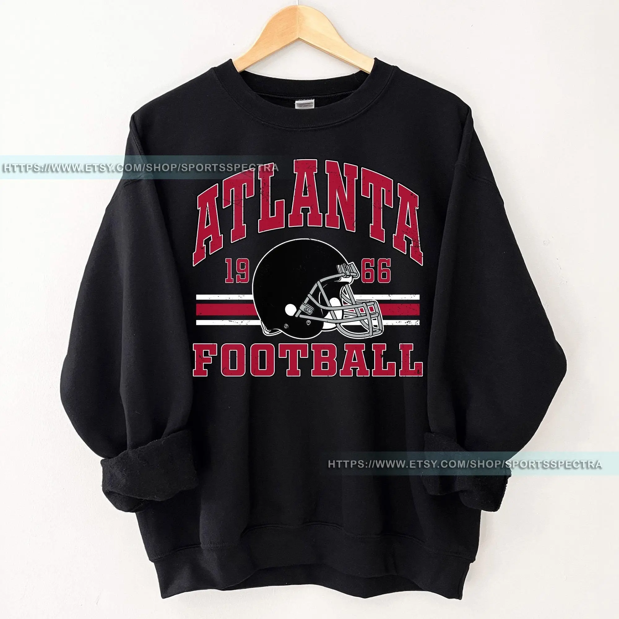[Sale Up To 50%] Atlanta Football Vintage Sweatshirt, Retro Falcon Crewneck, Oversized Football Sweatshirt, Atlanta Football Fan Gift, Gift For Fan, Trendy USA Cotton Fabric