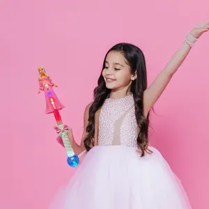 Blinkee FPAWWPB-MLT Princess Aurora Light Up Wand with Prism Ball