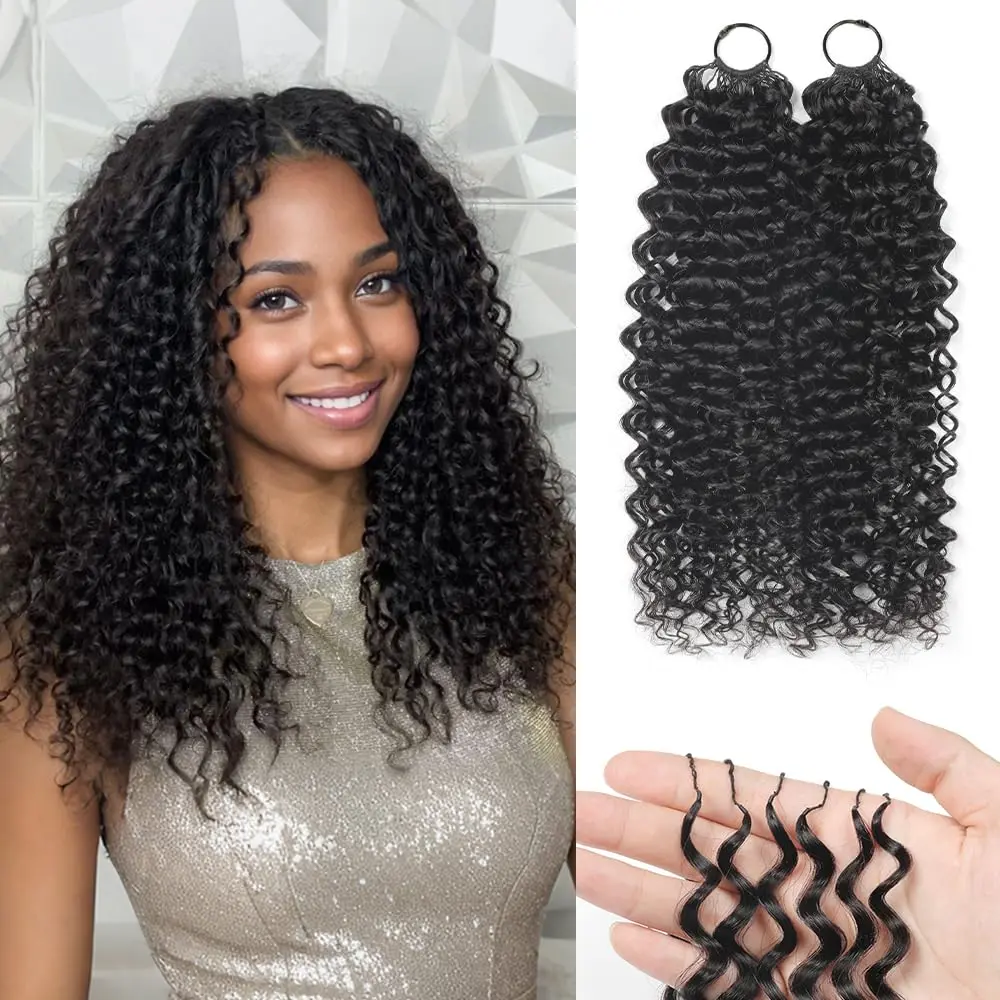 Kinky Curly Crochet Human Hair