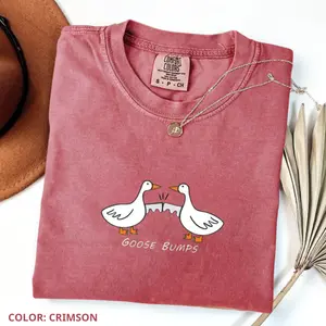 Comfort Colors Goose Bumps Shirt, Silly Goose T-shirt, Funny Goose Outfit, Women Favourite Top, Apparel, Today Shirts, Summer Outfits