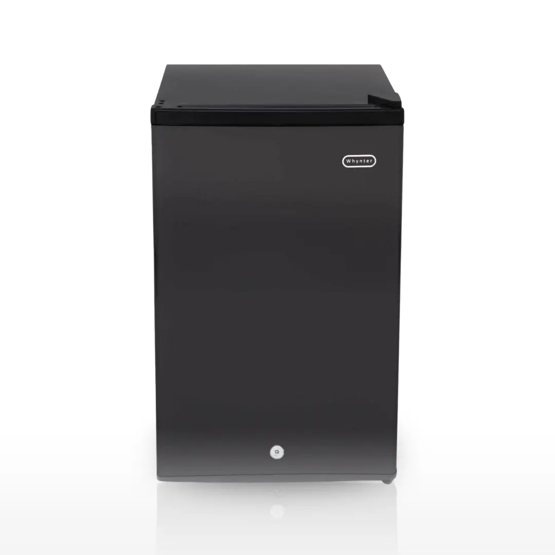 Whynter 3.1 Cu Ft Compact Convertible Fridge-Freezer, Energy Efficient Freezer for Dorms & Small Spaces, Adjustable Temp, Model CUF-301BK, Energy Efficient Freezers