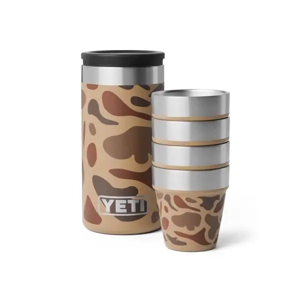 Shot Glasses W/ Carrying Case - Wetlands Camo