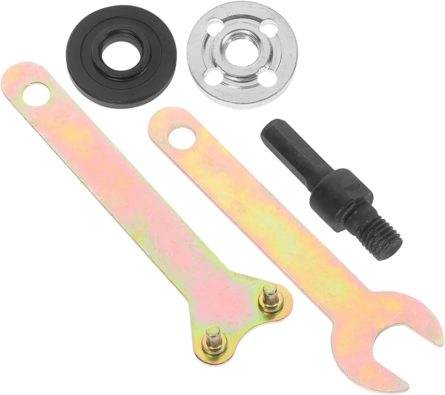 5 in 1 Drill to Angle Grinder Adapter Kit, 10mm Arbor Mandrel Converter with Wrench-Ready Setup for Power Tools