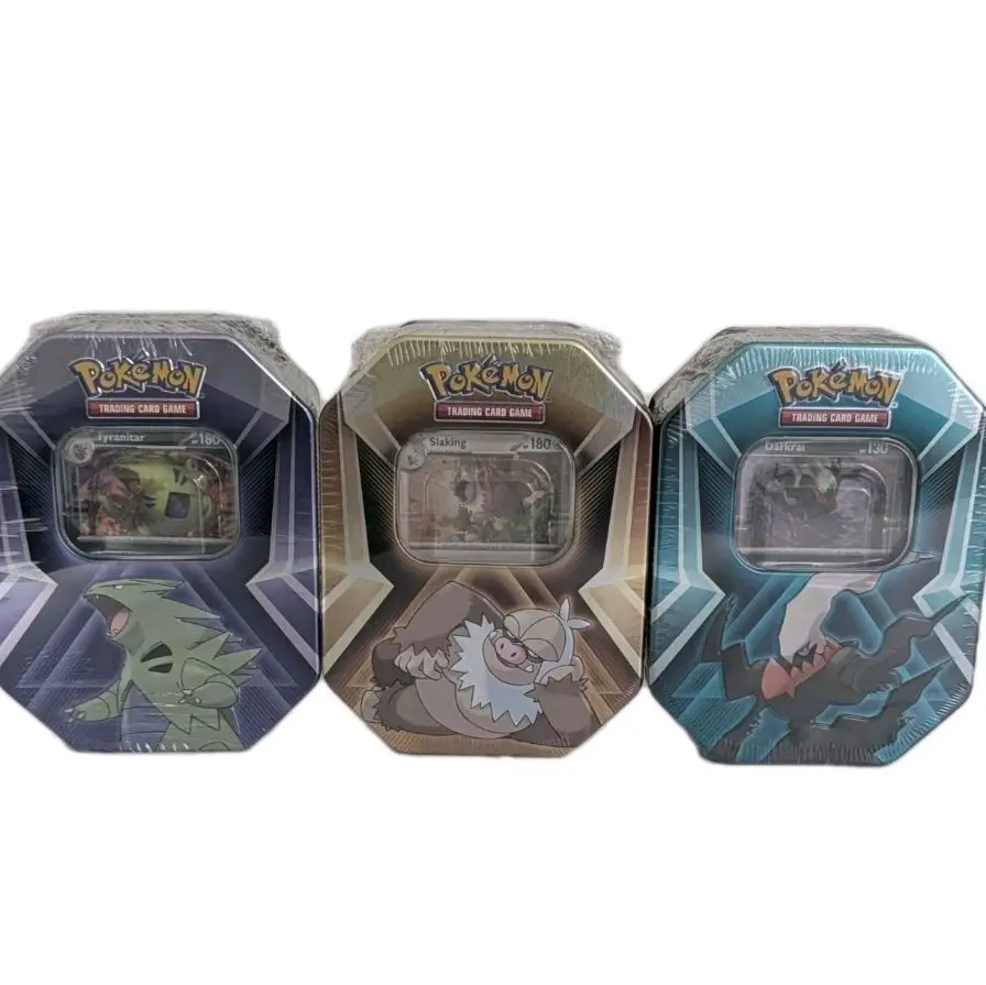Pokemon Triple Whammy Collectible Tin - Featuring Slaking, Tyranitar, Darkrai (1 Tin)