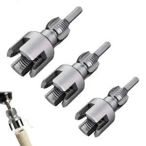 2026 New Pipe Tapping and Threading Tool, 4 in 1 Water Pipe Threaders Internal & External Pipe Threader for 1/2", 3/4", 1" Sizes Plastic Pipes for All Electric Drill (1/2"+3/4"+1"+Pipe Cutter) Hand Tools