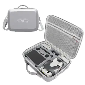 Father&i Drone Pro 4/3 Mini Accessories Only (carry-ing) Protective Case Hard Storage Organizer Bag Holder For Dji 4 /3p/3 Combo Crossbody &two Way Zipper  Grey(not Silicone)