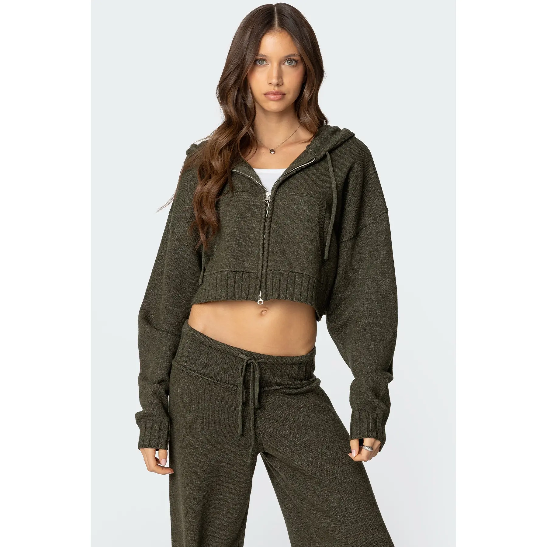 Russell Knit Hooded Cardigan
