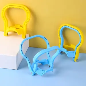 2PCS 5 Gallon Water Bottle Handle Carrier Ergonomic Non Slip Heavy Duty Lifter for Water Jug Easy Carry Grip Blue Yellow