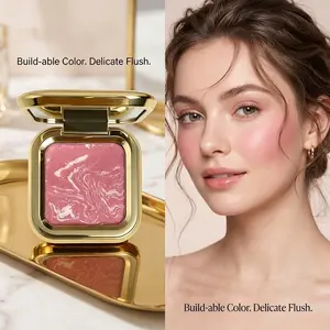 Soft Glow Gradient Blush Palette, pork belly textured natural matte shade. Highly pigmented, easy to blend and multi-use for brightening complexion. Waterproof, sweatproof and long-lasting. Ideal for daily, dating and party makeup, beginner-friendly.