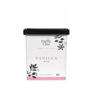 Pacific Chai Vanilla Chai Latte, Instant Powered Dry Chai Tee Latte Beverage Mix, Gluten Free, Kosher, 9 Ounce (Pack of 1)