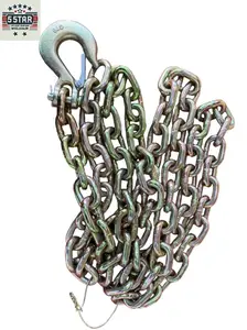 SET#31 HEAVY DUTY AUTO BODY FRAME MACHINE PULLING CHAIN 11 FEET LONG