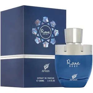 Afnan Rare Reef Unisex Extrait De Parfum 3.4 Fl. Oz - Fresh Citrus & Floral Scent Inspired by Ocean Tranquility