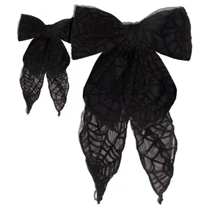 Kitsch Spiderweb Bow Hair Clip