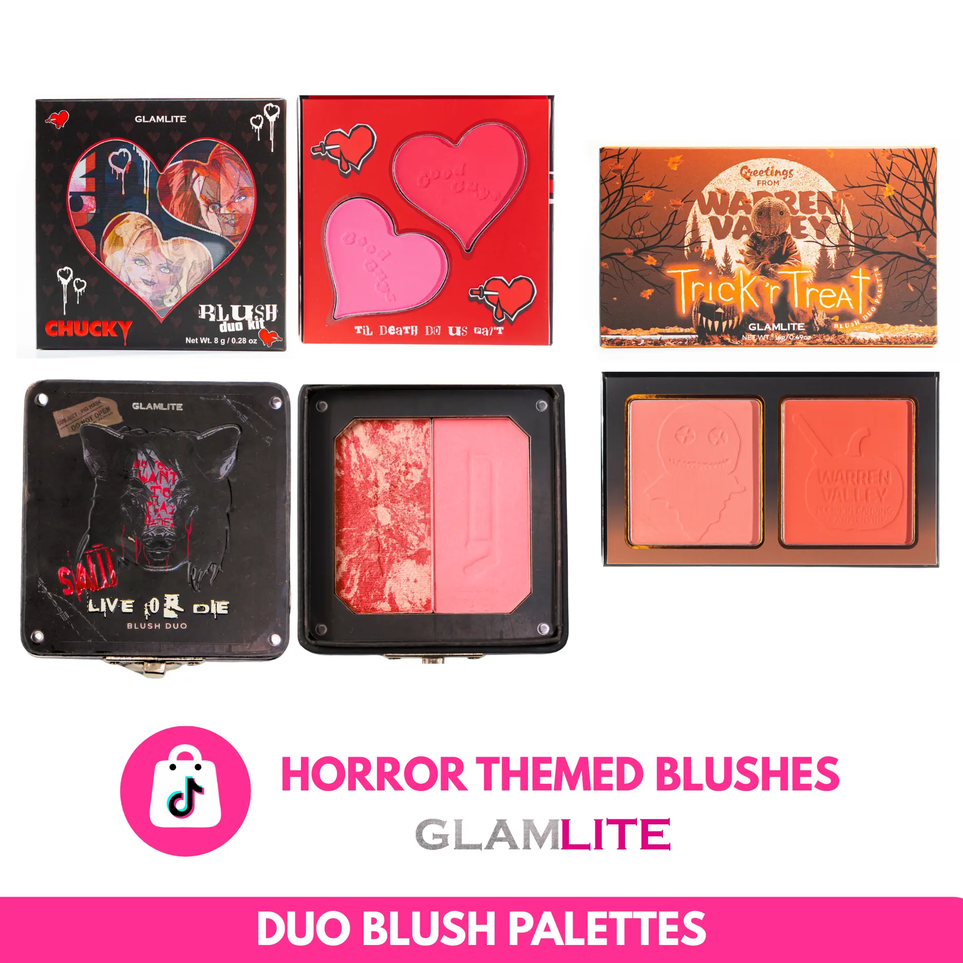 Glamlite Horror-Themed Blushes Glamlite Horror-Themed Blushes