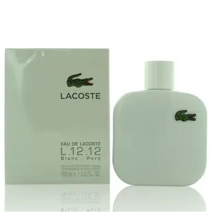 LACOSTE L.12.12 Blanc Eau de Toilette, Long-Lasting Fresh Perfume for Men, 3.3 oz Fragrance Spray