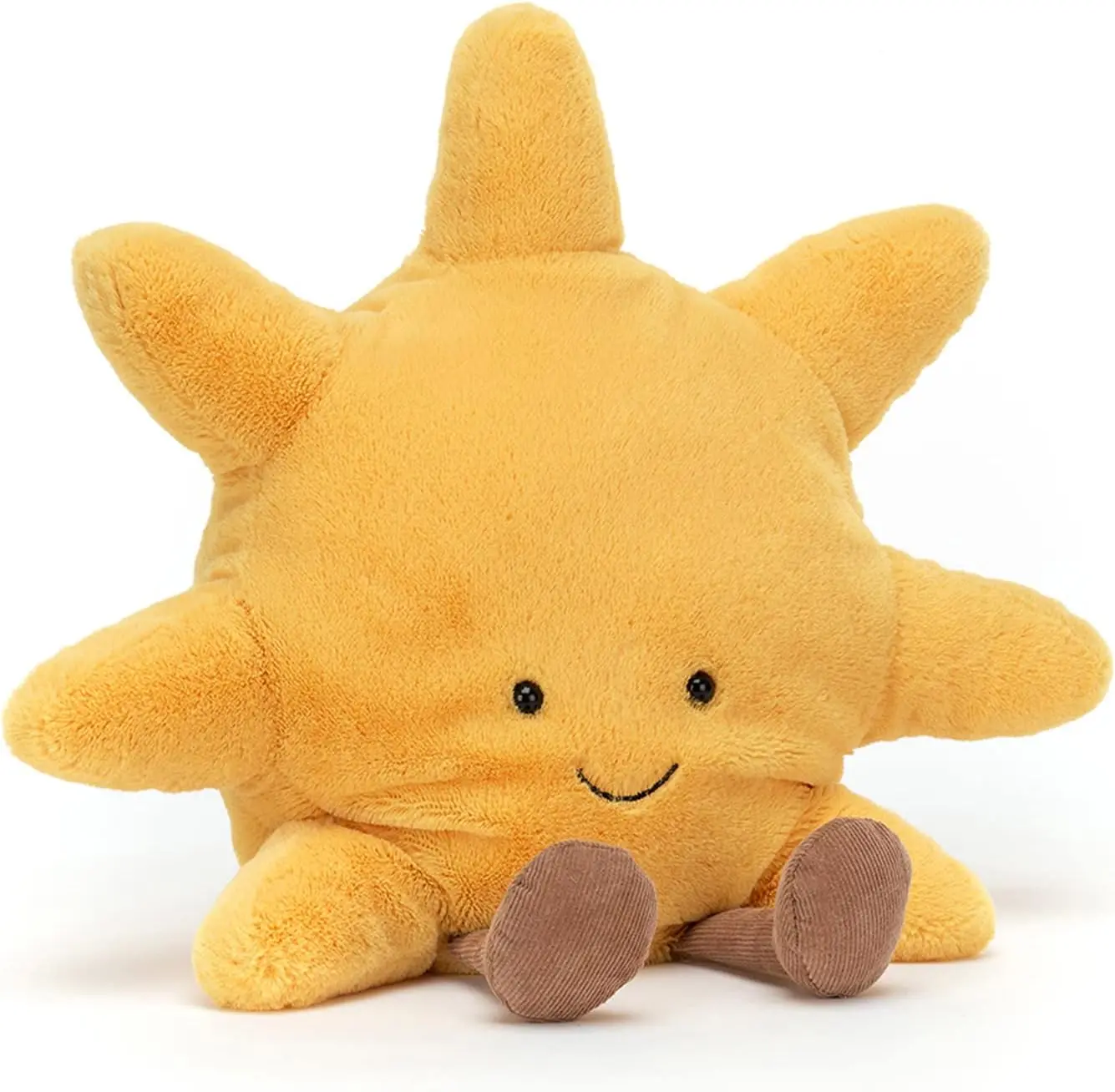 Jellycat Amuseables Sun Plush Medium | 12" Golden Yellow Sunshine Stuffed Toy | Cheerful Aesthetic Room Decor & Birthday Gift | Happy Sun Desk Mascot
