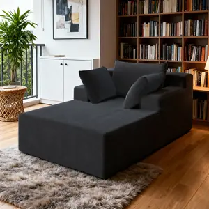 67 Inch Oversized Chaise Lounge Chair Indoor, Corduroy Sofa Bed, Boneless High Comfort Space-Saving ，No Assembly Required, Plush Foam Sleeper Couch for Living Room Bedroom | Oversized, Boneless, High Comfort, Strong Support, Space-saving Extra-Large Cloud