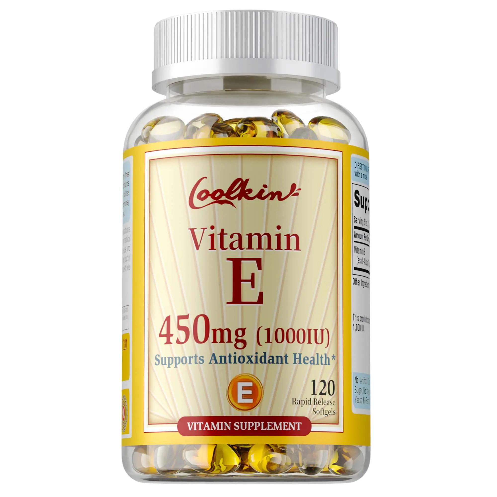 Coolkin Vitamin Supplement - Antioxidant Health Support, Enhances Immune System Function - 120 Capsules Dietary Supplement